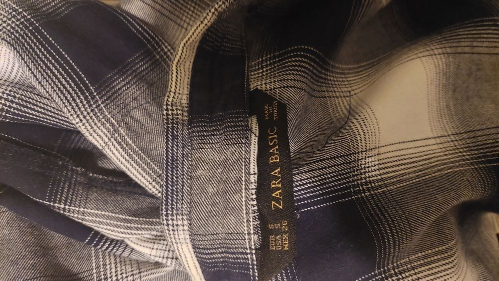 Camisa xadrez rapariga, S, Zara