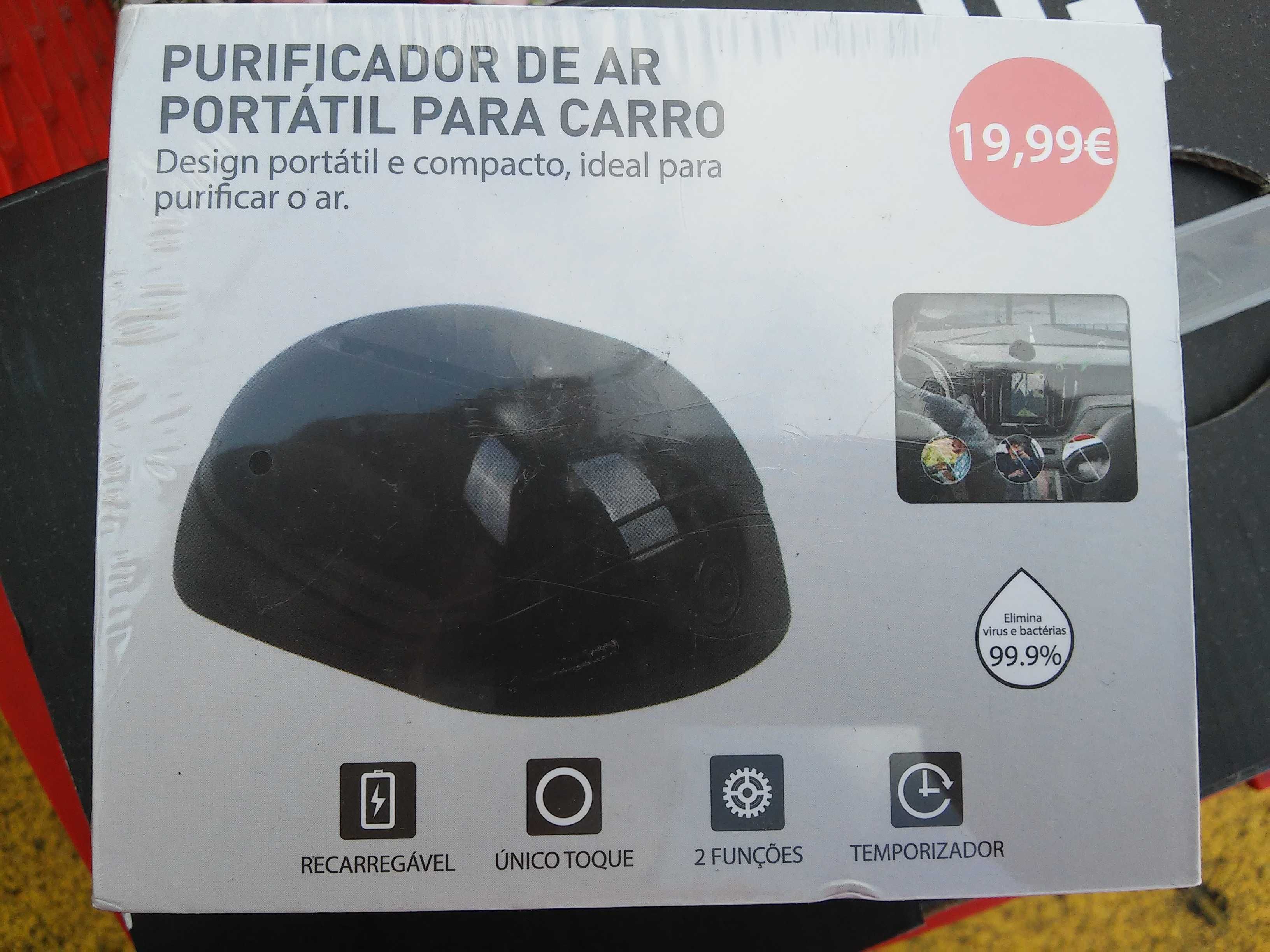 Purificador de ar NOVO portátil para carro