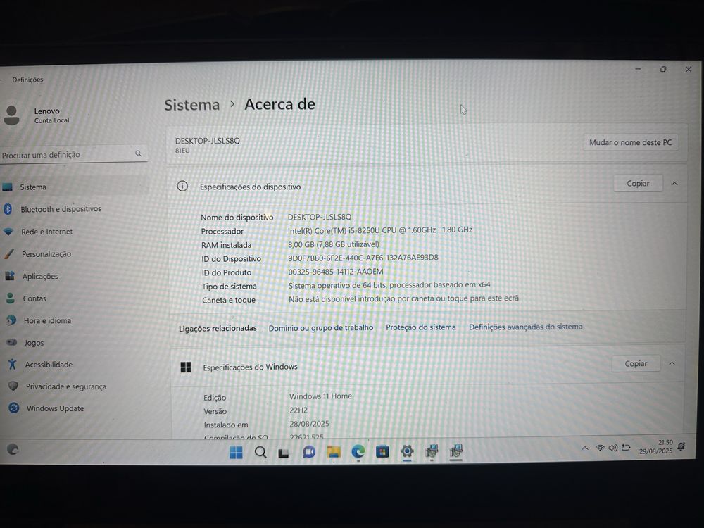 Lenovo 530S-14IKB | i5 8th Gen | 8GB RAM | 256GB SSD