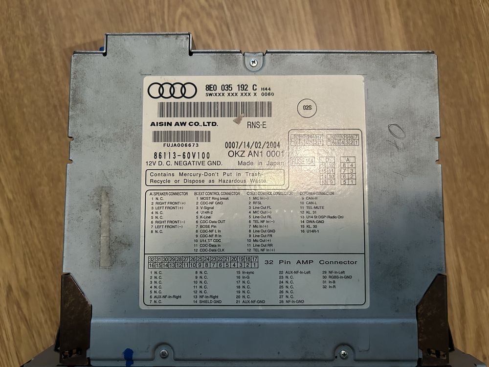 Radio rns-e audi navi A4 S4 RS4