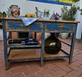 Ilha bancada cozinha rustica antiga