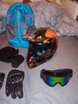 KASK FULL FACE + akcesoria