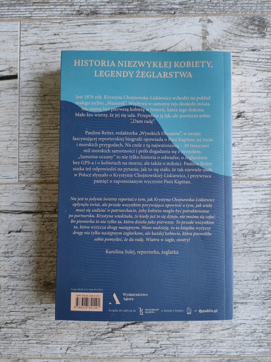 Samotne oceany. Paulina Reiter książka