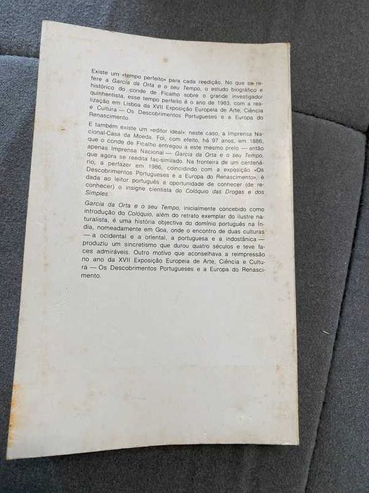 Garcia da Orta e o Seu Tempo – Conde de Ficalho 1983