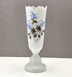 Wazon secesja Harrachov ręcznie malowane Bohemia Glass ok 1900