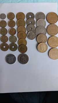 Lote com 31 moedas de pesetas "Espanha"