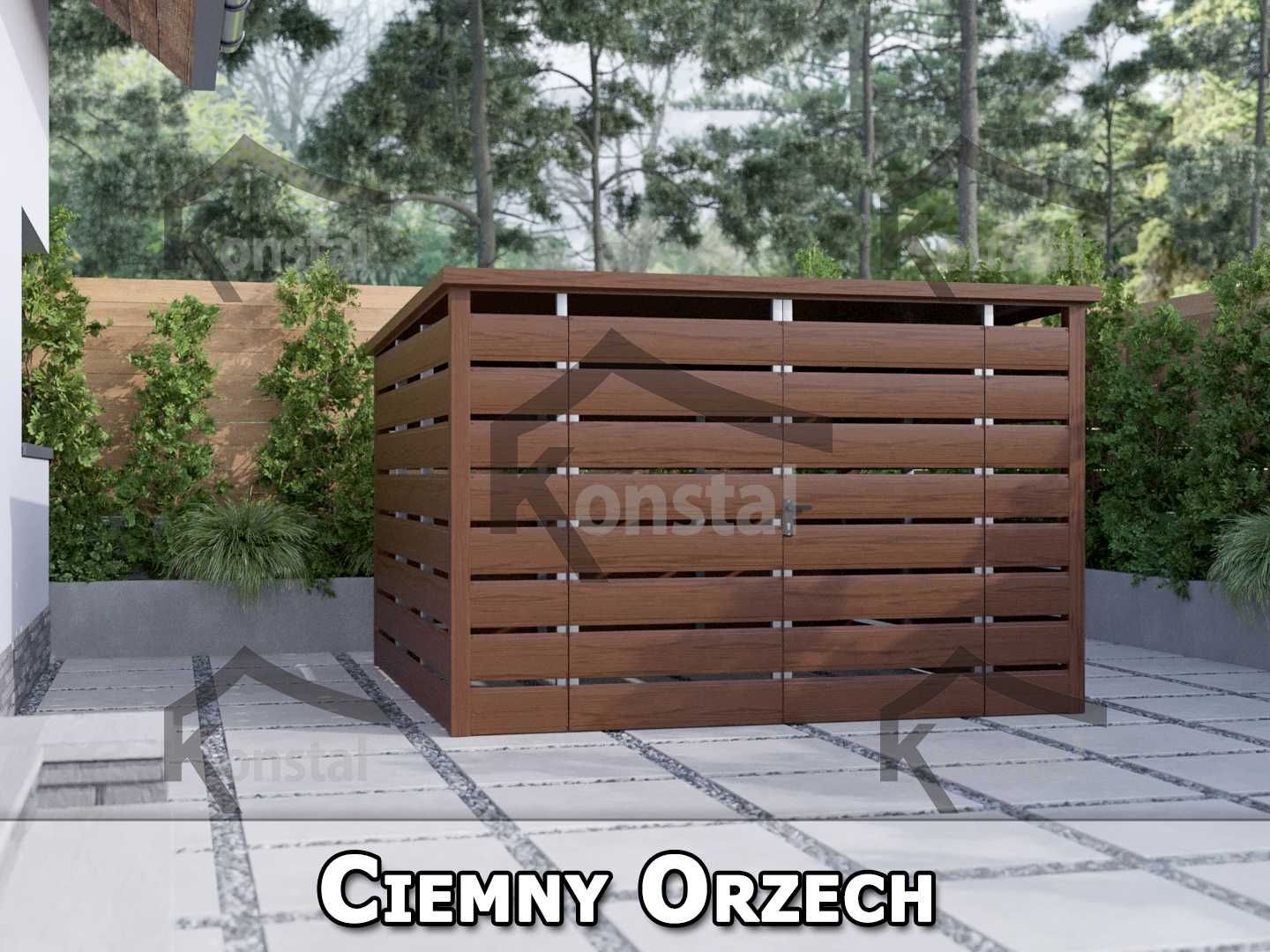 Wiata śmietnikowa panelowa 3x3 m Altana śmietnikowa - PRODUCENT