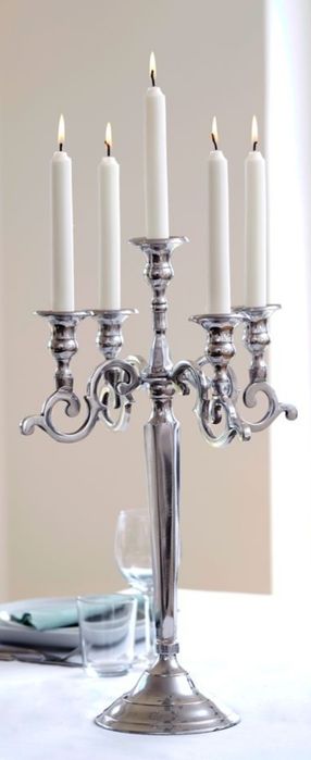 Kandelabr KATO 5 ramienny srebrny