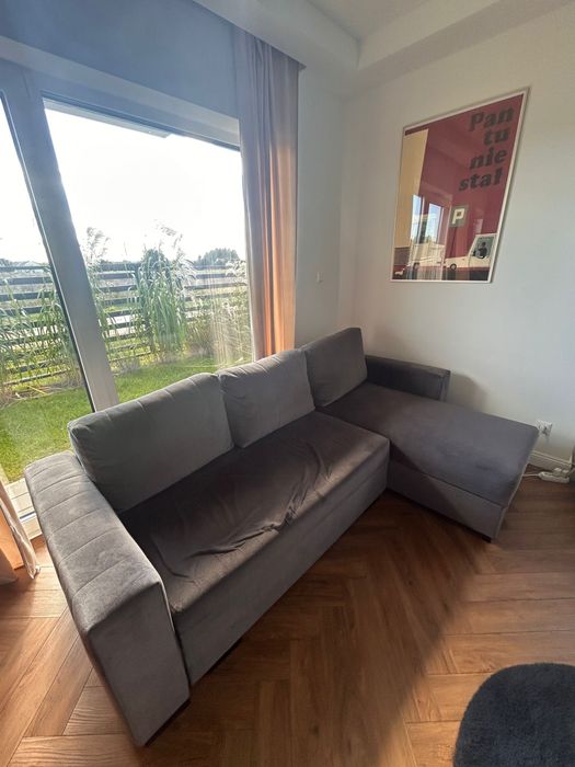 Narożnik rozkładany szary