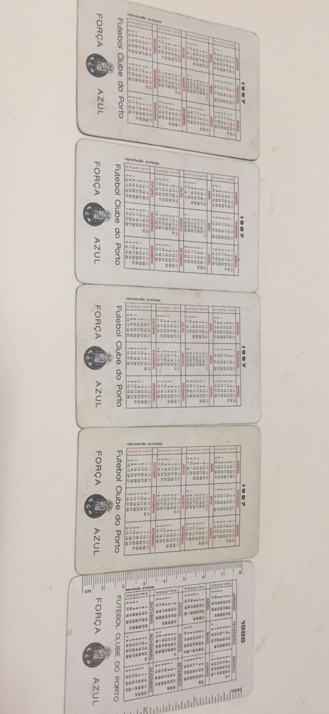 Calendarios FCP - 1987 e 1988