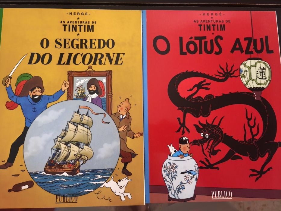 Livros Tintim capa mole