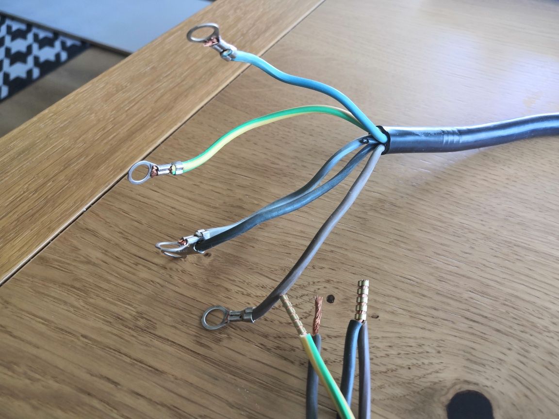 Przewód kabel zasilający do płyty indukcyjnej, 110 cm