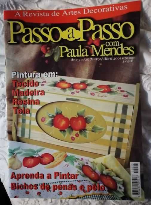 2 Revistas Passo a Passo com 25 anos e com Paula Mendes