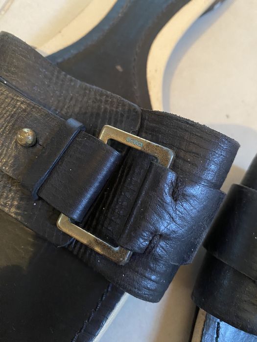 Chinela em pele GUCCI vintage