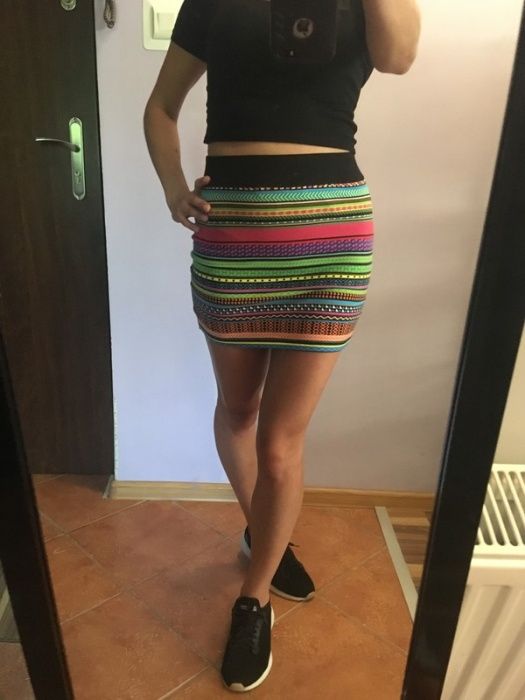 Aztec Skirt HM Mini Spódnica