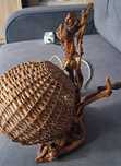Lampa z wilkiny retro