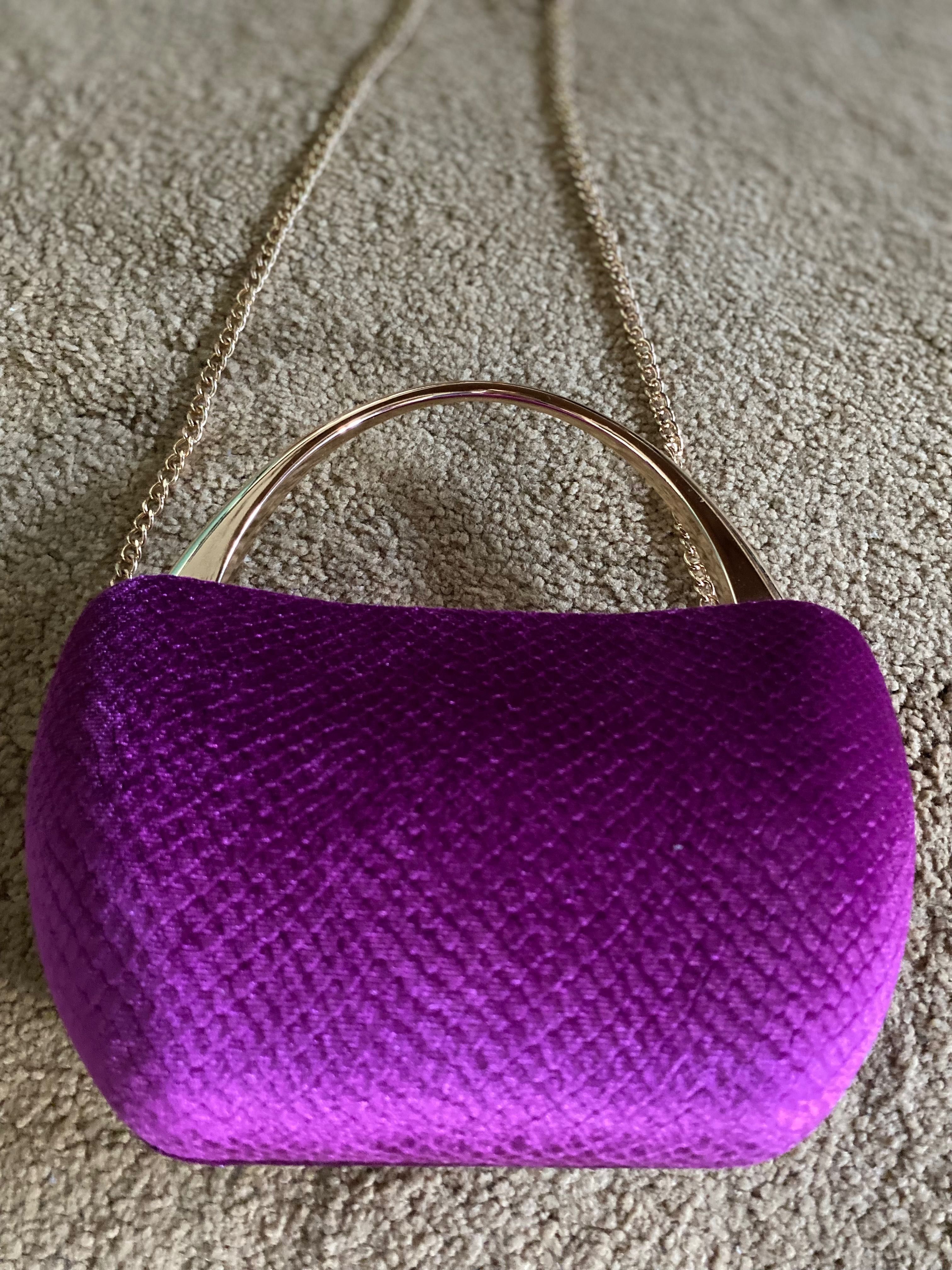 Bolsa de festa de veludo