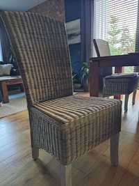Krzesło z naturalnego rattanu