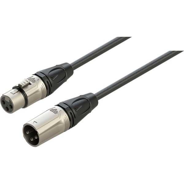 Kabel audio XLR męski - XLR damski 3m