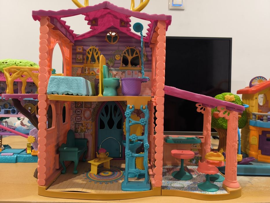 Zestaw zabawek Domek Dumel, Enchantimals, Polly Pocket całość