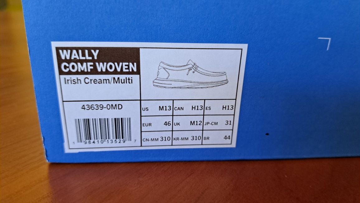 Продам мокасини Hey Dude Wally розмір 45-46