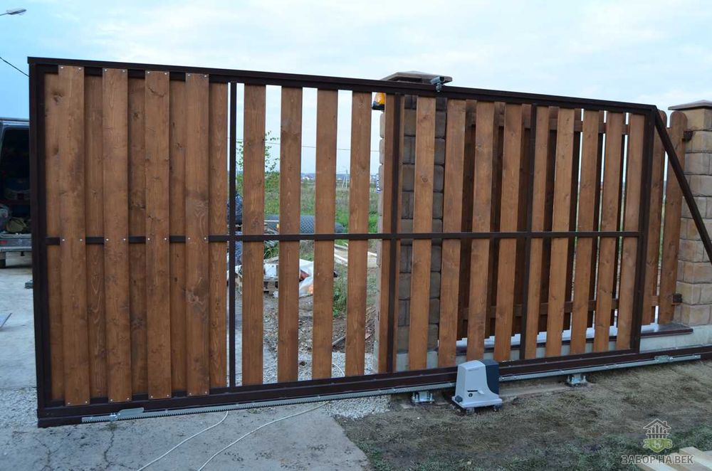 Каркас відкатних воріт, Монтаж відкатних воріт, Підвісні ворота