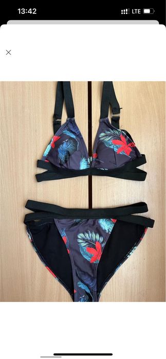 Жіночий комплект купальник missguided | стан ідеальний | розмір хс-с