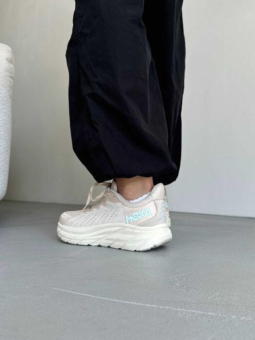 Кросівки Hoka Clifton 8 Beige premium