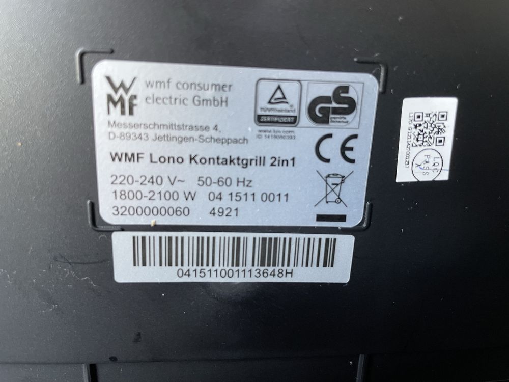 Grill elektryczny WMF Lono 2w1