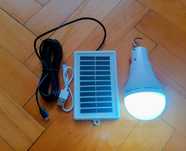 Zarowka ledowa z panelem solarnym camping, bushcraft, survival