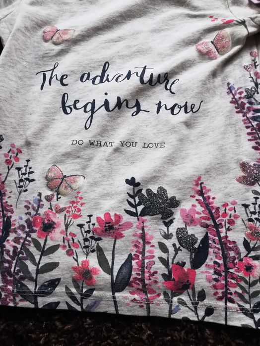 Bluzki dziewczęce - zestaw 8szt. - rozmiar 110