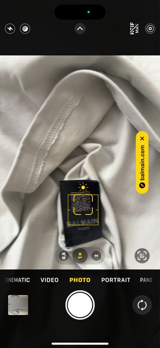 T-shirt balmain rozmiar xs model oversize gruba bawelna 400g mietowy