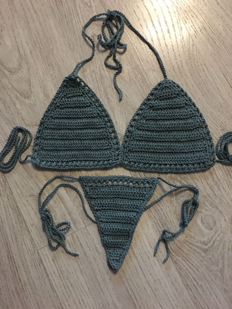 Top szydełko Strój plażowy bikini hand made