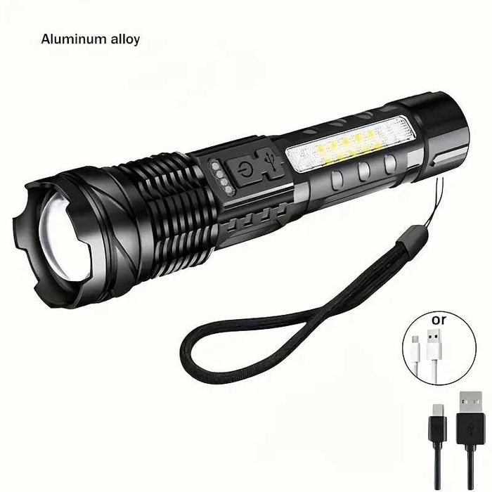 lanterna recarregável super potente para acampar  livre, pescar - novo