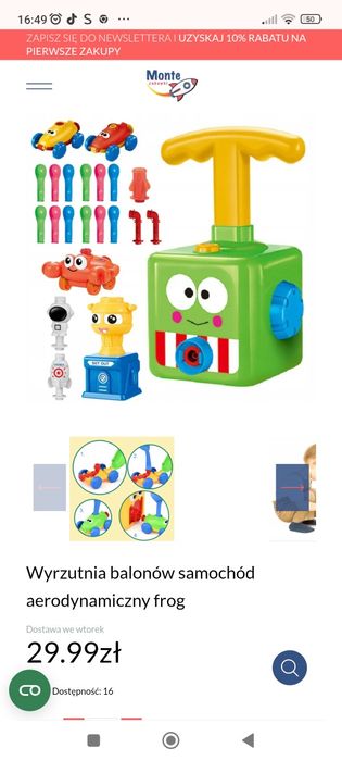 Wyrzutnia balonów oraz gra "Zgadnij kto to?"