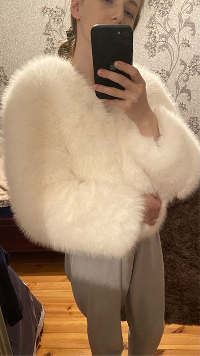 Шуба еко молочного , коричневого , чорного та сірого кольору нова