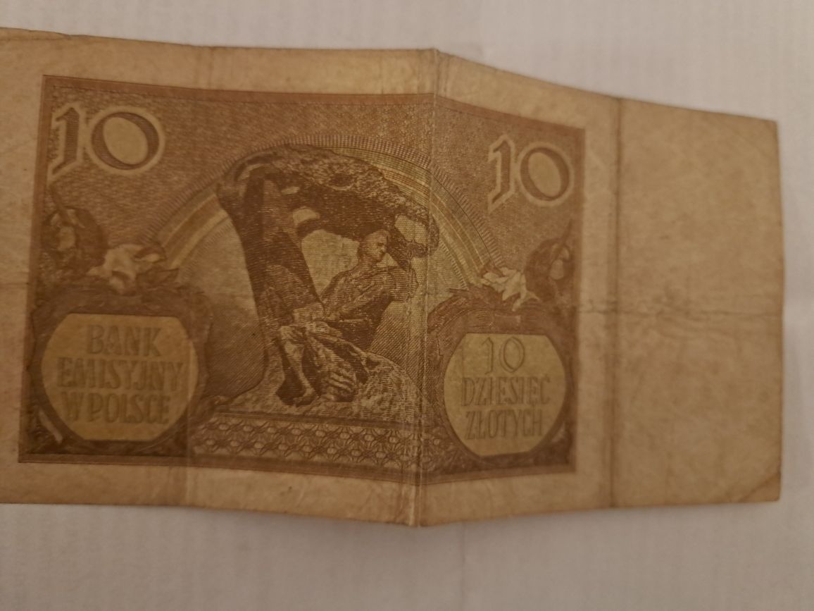 Banknot 10 Dziesięć Złotych Bank Emisyjny W Polsce 1 Marca 1940