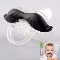 Z203 Chupeta de Bebé Muito Engraçada Bigode Moustache Stock