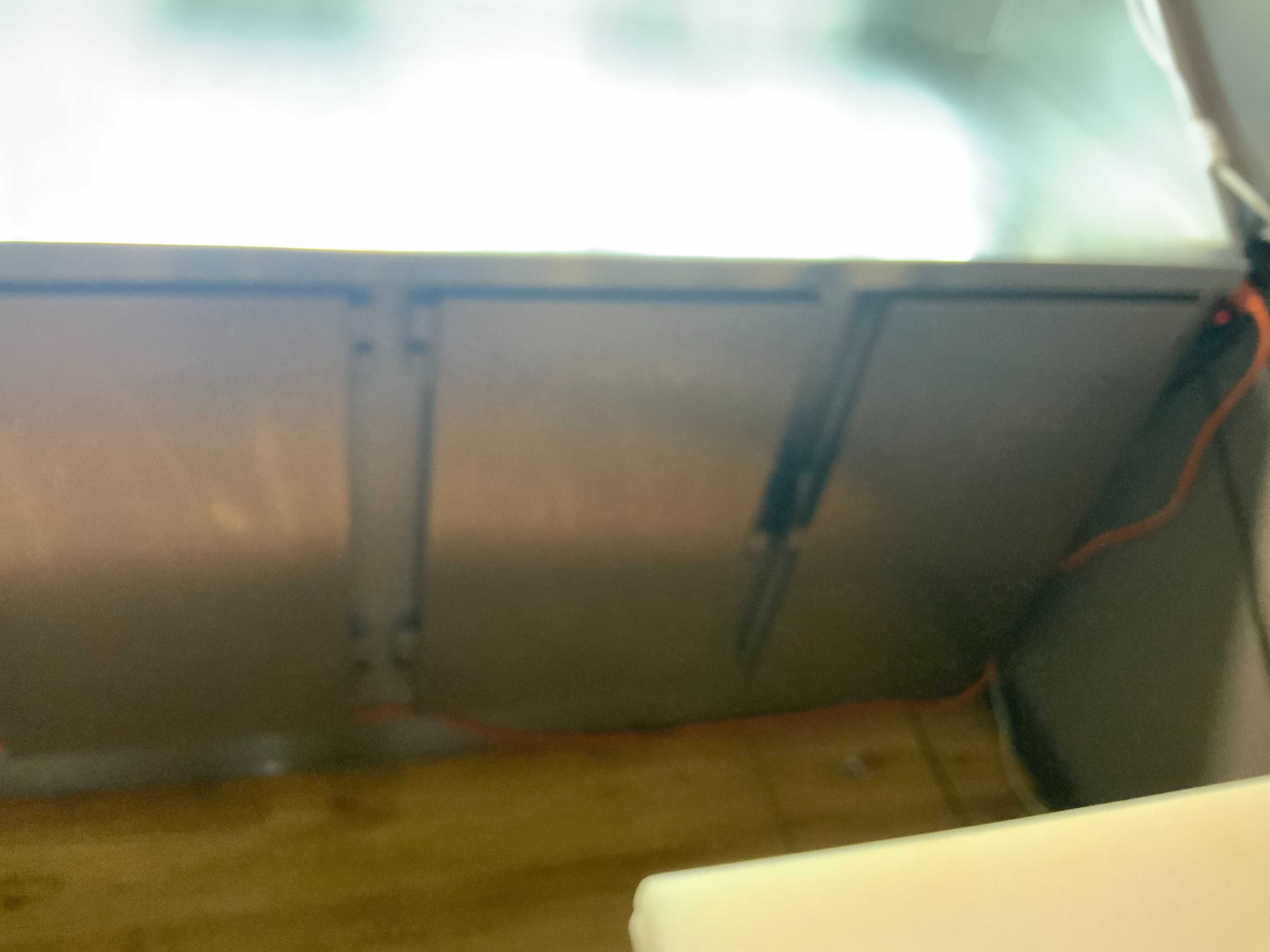 Balcão em inox com lux LED