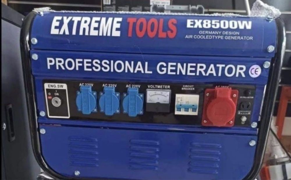 Gerador novo a Gasolina de 8500W  Marca Alemão da Extreme Tools.