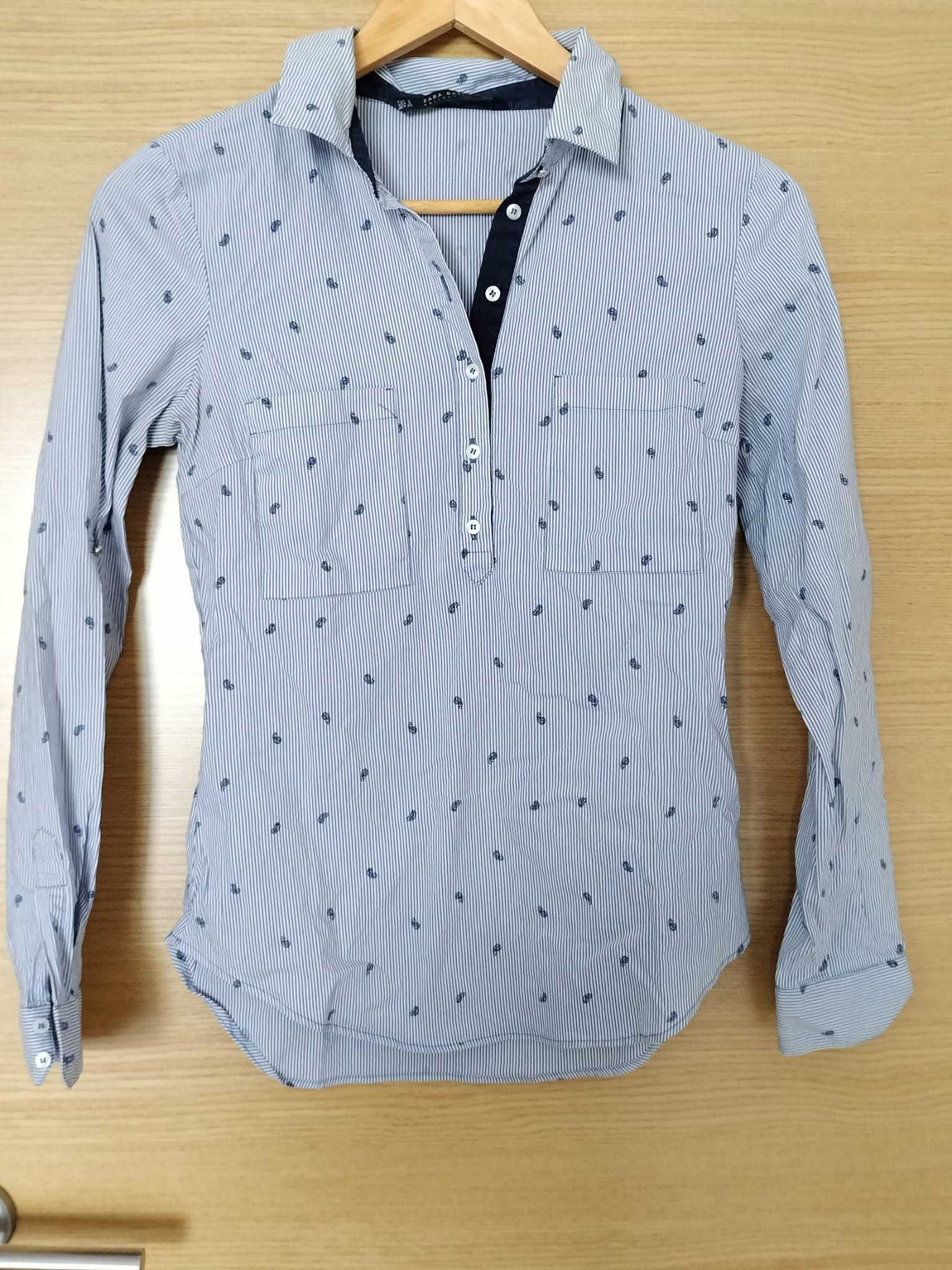 Camisa azul ZARA