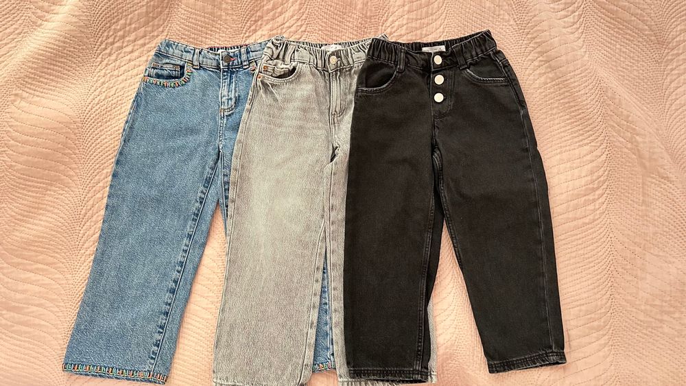 Jeansy dziewczęce z Zary.