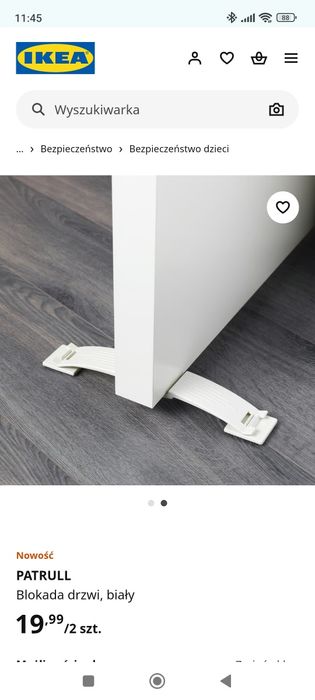 Ikea blokada do drzwi patrull 6szt