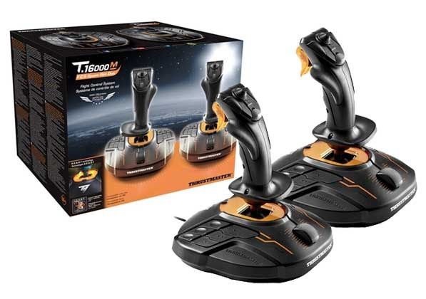 2x Joystick Thrustmaster T.16000M FCS SPACE SIM DUO Czarny