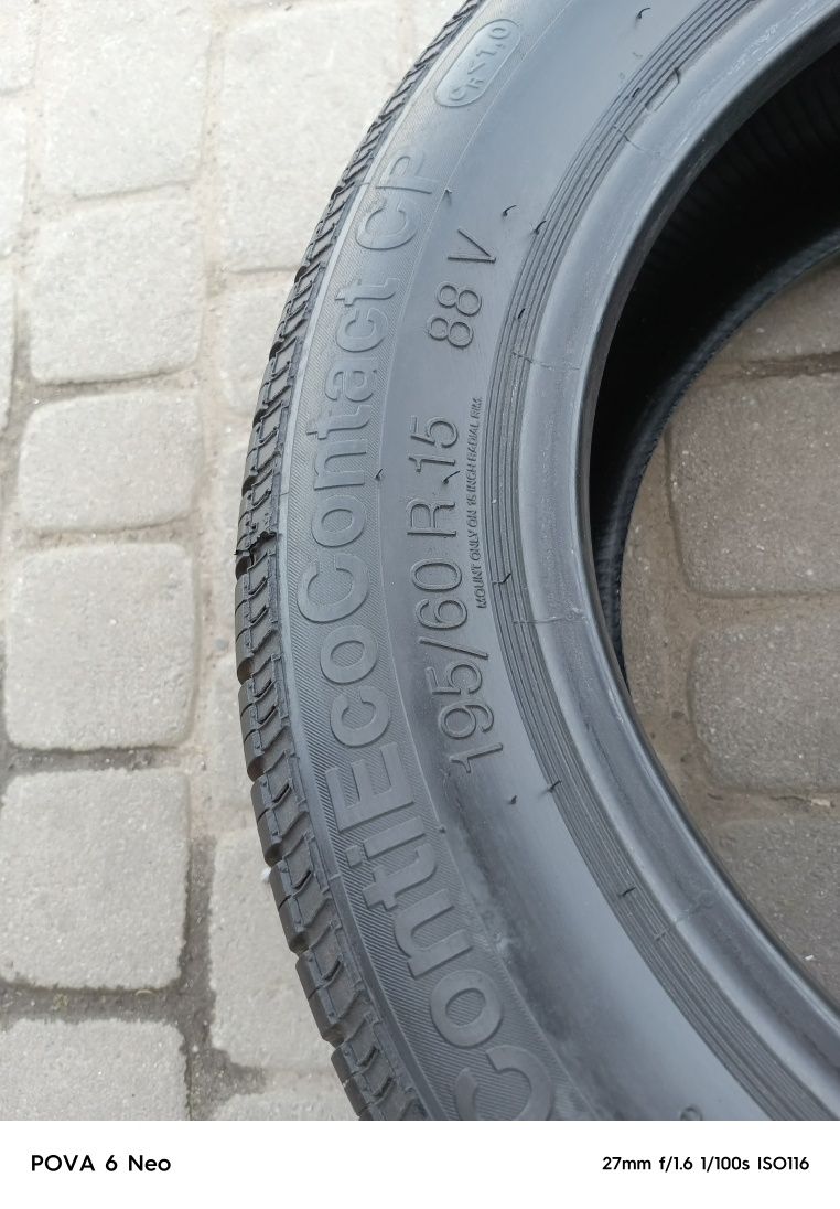 195/60 R15 Continental ContiEcoContact CP одна шина розпаровка