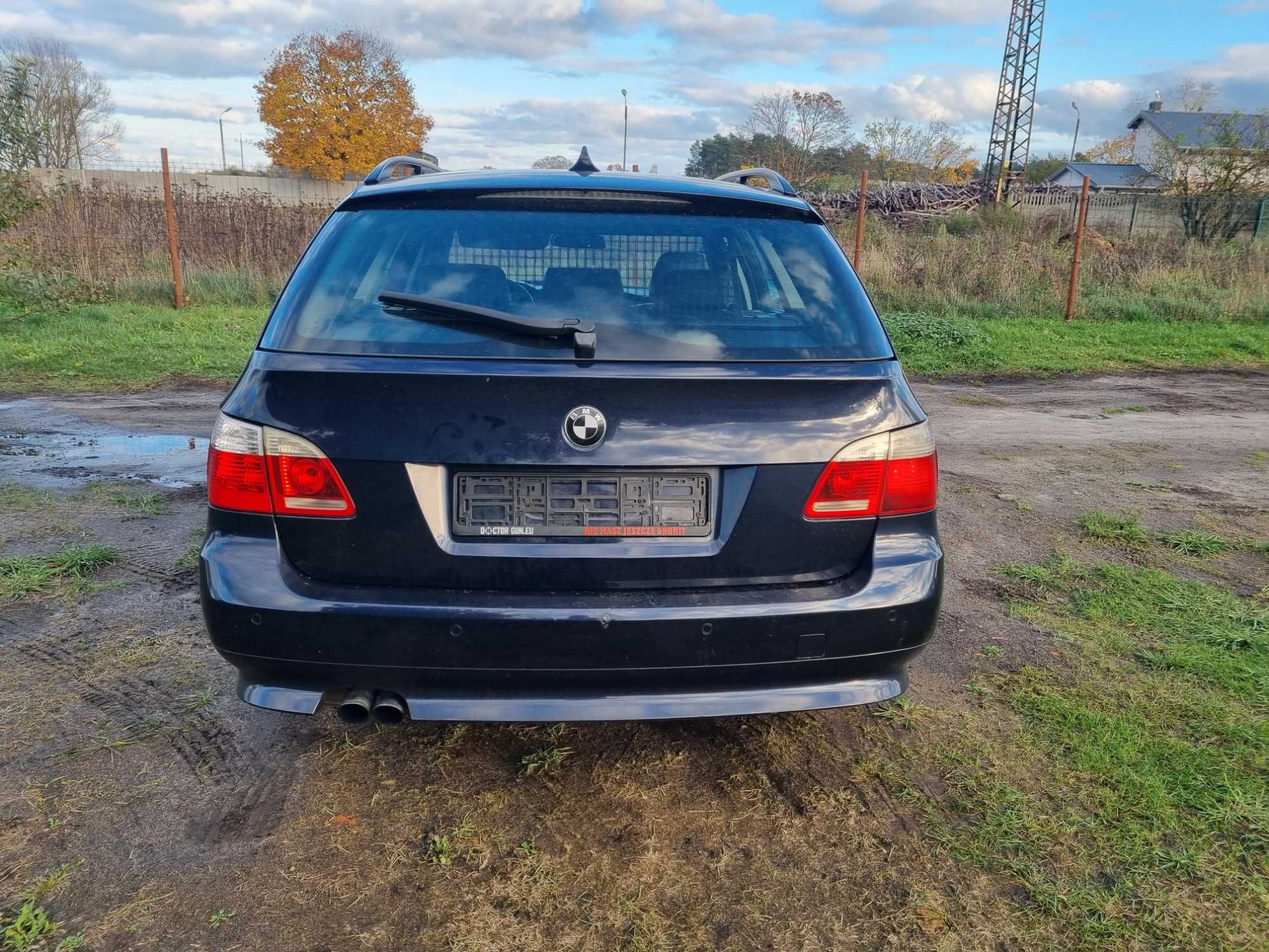 Bmw e61 2 5d 177km orientblau xenon skretny,panorama WSZYSTKIE CZESCI!