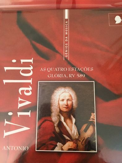 Livros + CDs de Mozart, Strauss e Vivaldi