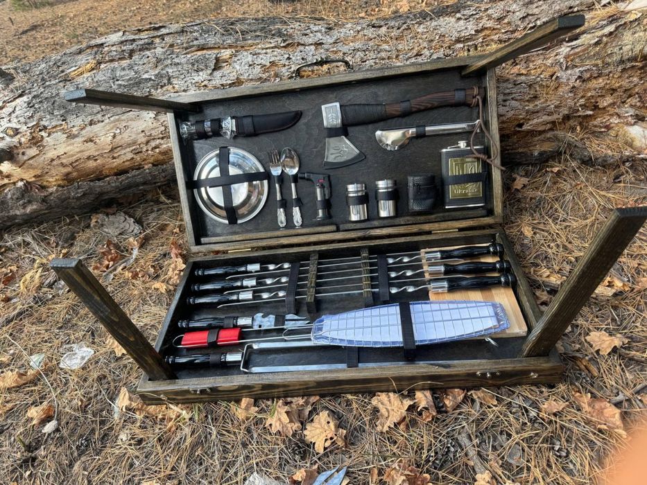 Подарок мужчине, набор шампуров, набор для пикника