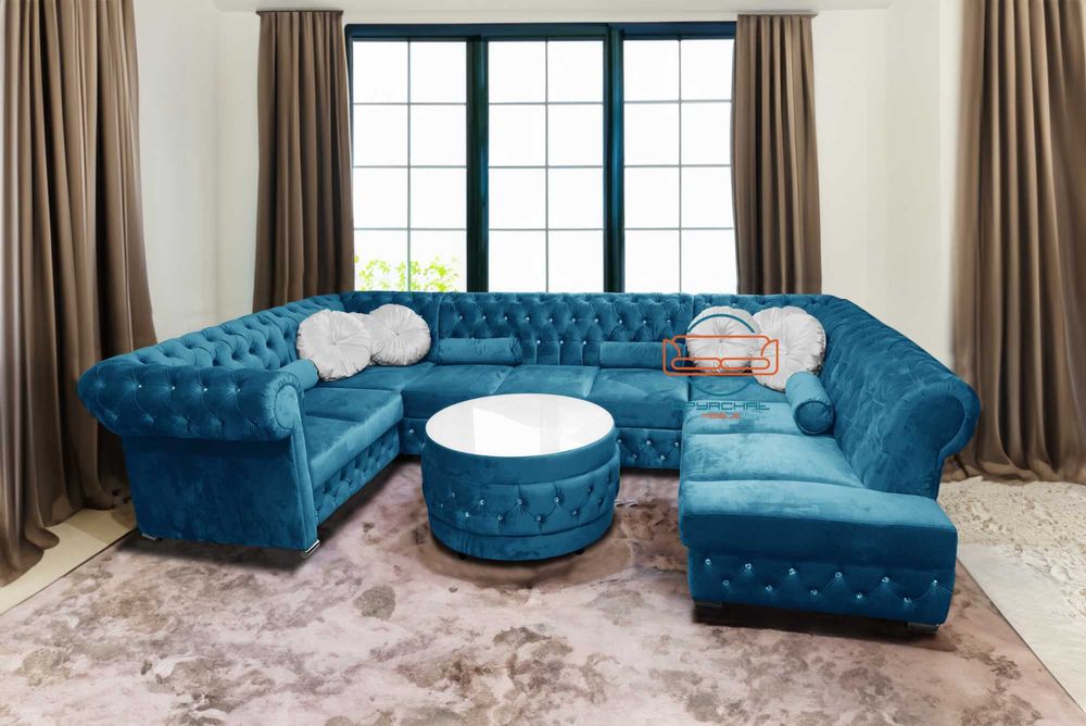 PRODUCENT/PIEKNY Naroznik chesterfield glamour spanie NR. H/1/U/P
