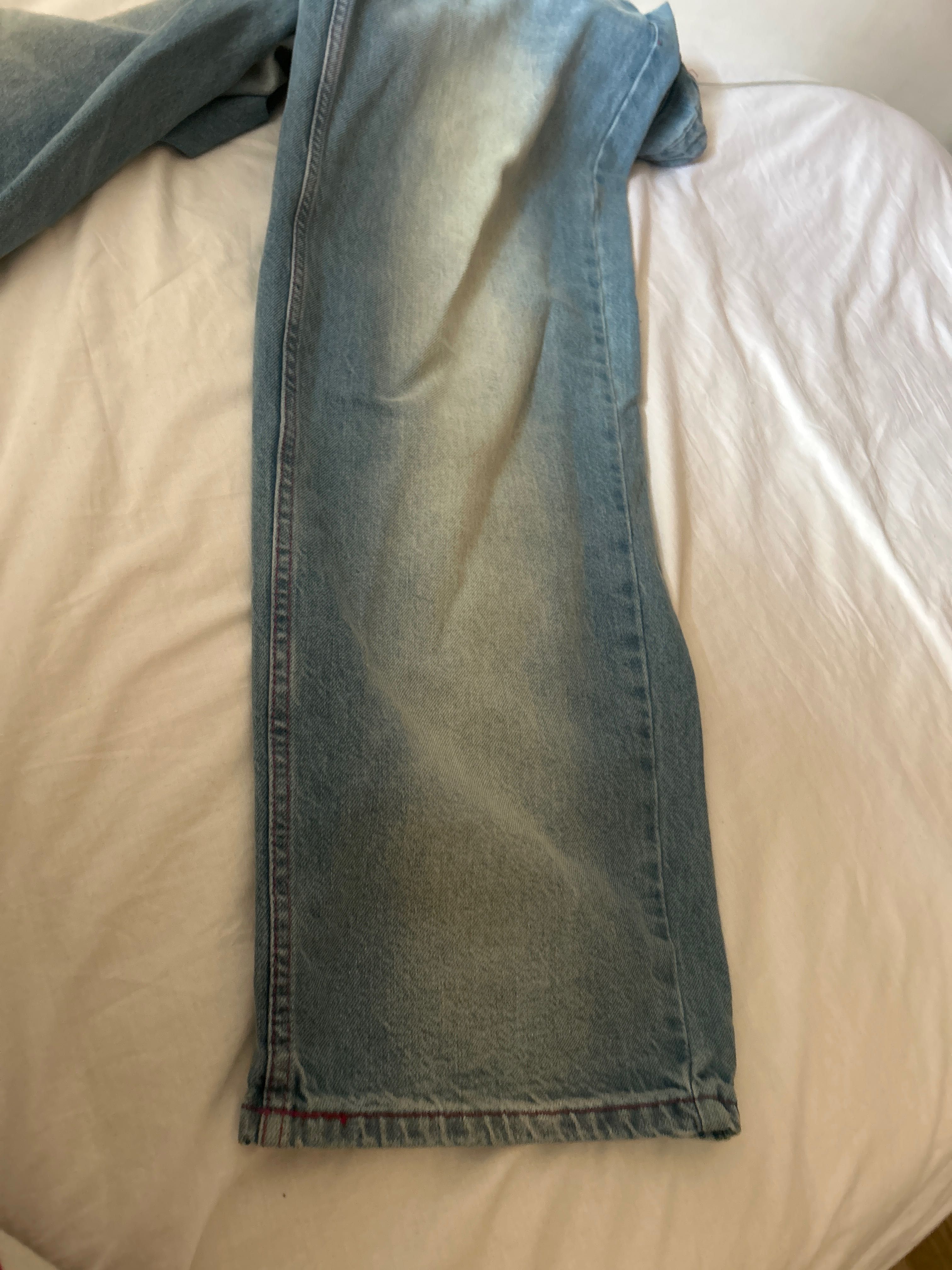 Calças jeans azuis